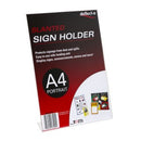Deflecto Sign/Menu Holder Slanted Portrait A4 Clear