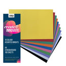 Create&Innovate Colour Paper Card 220gsm A4 10 Colours Pack 100