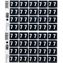 Filecorp C-Ezi Lateral File Labels Number 7 24 x 31mm Dark Navy Sheet 40