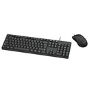 Moki Wired USB Keyboard & Mouse Combo for Effortless Typing and Navigation