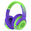 Moki Mixi Kids Headphones Wireless Volume Limited Green Purple