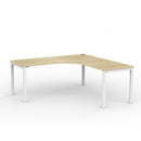 Cubit Workstation 1800Wx1800Wx700D Atlantic Oak Top / White Frame