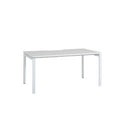 Novah Straight Desk 1500Wx800Dmm White Top / White Frame