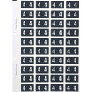 Filecorp ColourFind Lateral File Labels Number 4 25 x 42mm Grey Sheet40