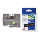 Brother P-Touch Labelling Tape Laminating TZe-334 12mm x 8m Gold On Black