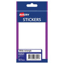 Avery Stickers Permanent 932041 116 x 78mm White Pack 7