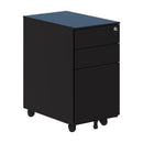 Pryme Cube Mobile Pedestal Slimline Steel Locking 600H x 300W x 500D Black