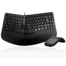 Keyboard A Shape Contour Combo With Curved Bluetooth Mouse