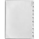 Indices Printed Numbers 1-10 A4 White Set 10
