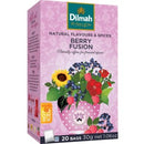 Dilmah Fruit & Herb String & Tagged Tea Bags Berry Fusion Unwrapped Pack 20