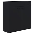 Pryme Storage Planter Melteca Hinged Door 1200Wx1200Hmm Black
