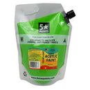 5 Star NZACRYL Acrylic Paint 1.5 Litre Pouch Vivid Leaf Green