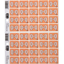 Filecorp C-Ezi Lateral File Labels Alpha Letter Q 24 x 31mm Light BrownSheet 40