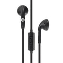 Moki Earphones In-Line Stereo 3.5mm Audio Jack Black
