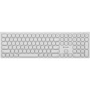 Alogic Echelon Usb-c Rechargeable Bluetooth Full Size Keyboard For MacUs White