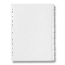 Marbig Dividers Manilla 10 Tab A4 White Pack 20