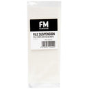 FM Suspension Filing Tab Title Strips White Pack 50