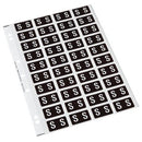 Codafile Lateral File Labels Alpha Letter S 25mm Sheet 40