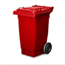 Wheelie Bin 80 Litre Red with Red Lid