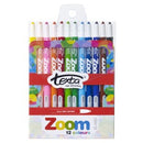 Texta Zoom Crayons Assorted Colours Pack 12