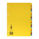 Marbig Indices Manilla A-Z 20 Tab A4 Bright Colours
