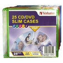 Verbatim CD/DVD Coloured Slim Protection Cases Pack 25