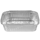 Castaway Rectangular Tray Non-perforated Foil Medium 146x194mm Pack 100