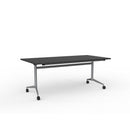 Team Flip Table 1800wx900d Black Top / Silver Frame