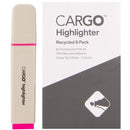 Cargo Highlighter Recycled Chisel Tip Pink Box 6