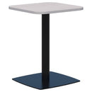 Classic Square Table 600x600 Silver Strata/Black