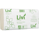 Livi Everday 7200 Slimfold Hand Towel 1 Ply 200 Sheets Per Pack White Case 20