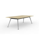 Team Boardroom Table 2400W x 1200D Oak / Silver