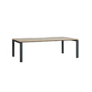 Novah Straight Desk 1200Wx600Dmm Autumn Oak Top / Black Frame