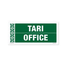 Safety Sign PVC Te Reo 'Tari Office' 400 x 180mm