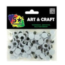 5 Star Moving Eyes 10mm Black Pack 100