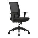Mantra Mesh Task Chair High Back with Arms Black
