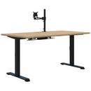 Pryme Fixed Height Desk Bundle 1800x800 Oak / Black