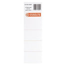 Esselte Lever Arch Spine Labels Silver Back Pack 10