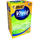 BIC Eco Vivid Permanent Marker Bullet Tip 4.95mm Blue Box 12