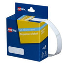 Avery Rectangle Labels Dispenser Hand Writable 937210 36 x 13mm White Pack 700