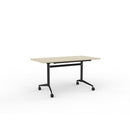 Team Flip Table 1400wx700d Nordic Maple Top / Black  Frame
