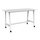 Cubit Bar Leaner 1800Wx900D White Top / White Frame