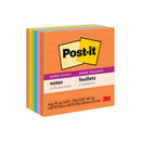 Post-it Super Sticky Self Adhesive Notes 675-6SSUC Lined 101 x 101mm Energy Boost Pack 6