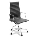 Eames Classic Leather Boardroom Chair High Back Black