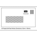 NZM Prepaid Window Envelope Self Seal E9 92mm x 165mm White Box 500