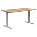 Pryme Fixed Height Desk 1500x800 Oak / Silver