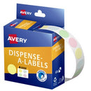 Avery Dot Stickers Dispenser 937377 14mm Round Pastel Pack 600