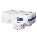 Tork Toilet Roll Mini Jumbo Universal 1 Ply 2306897 T2 400m White Carton12