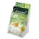 Deflecto Brochure Holder 3 Tier A4 Clear