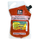 5 Star NZACRYL Acrylic Paint 1.5 Litre Pouch Warm Red